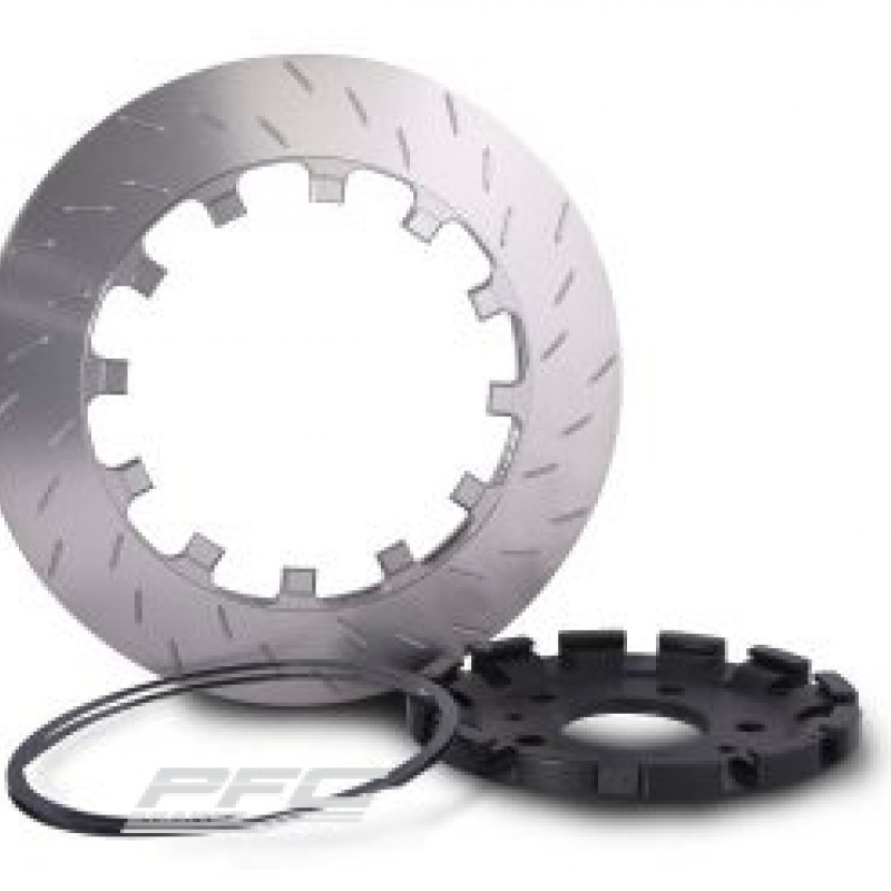 Race brake disc - Porsche 997 GT3 Cup rear
Gen. 1 + 2
slotted V3 disc assembly